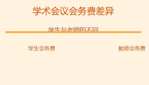 学术会议会务费为什么学生和老师不一样